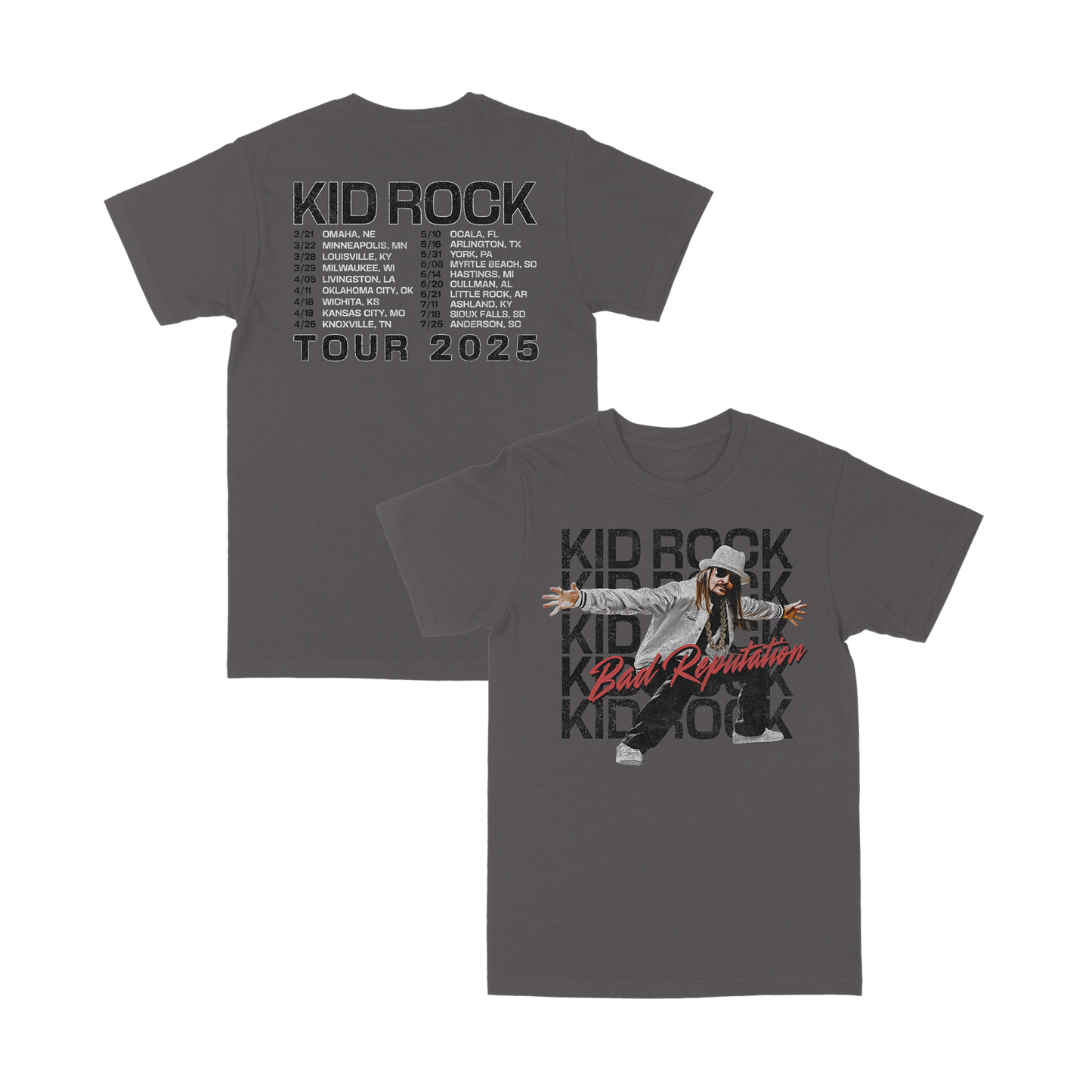 Bad Rep Grey Tour Tee