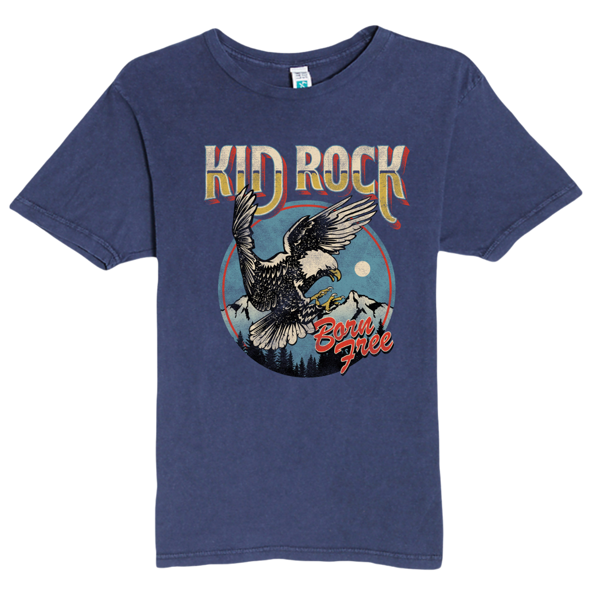 Born Free Eagle Blue Tee