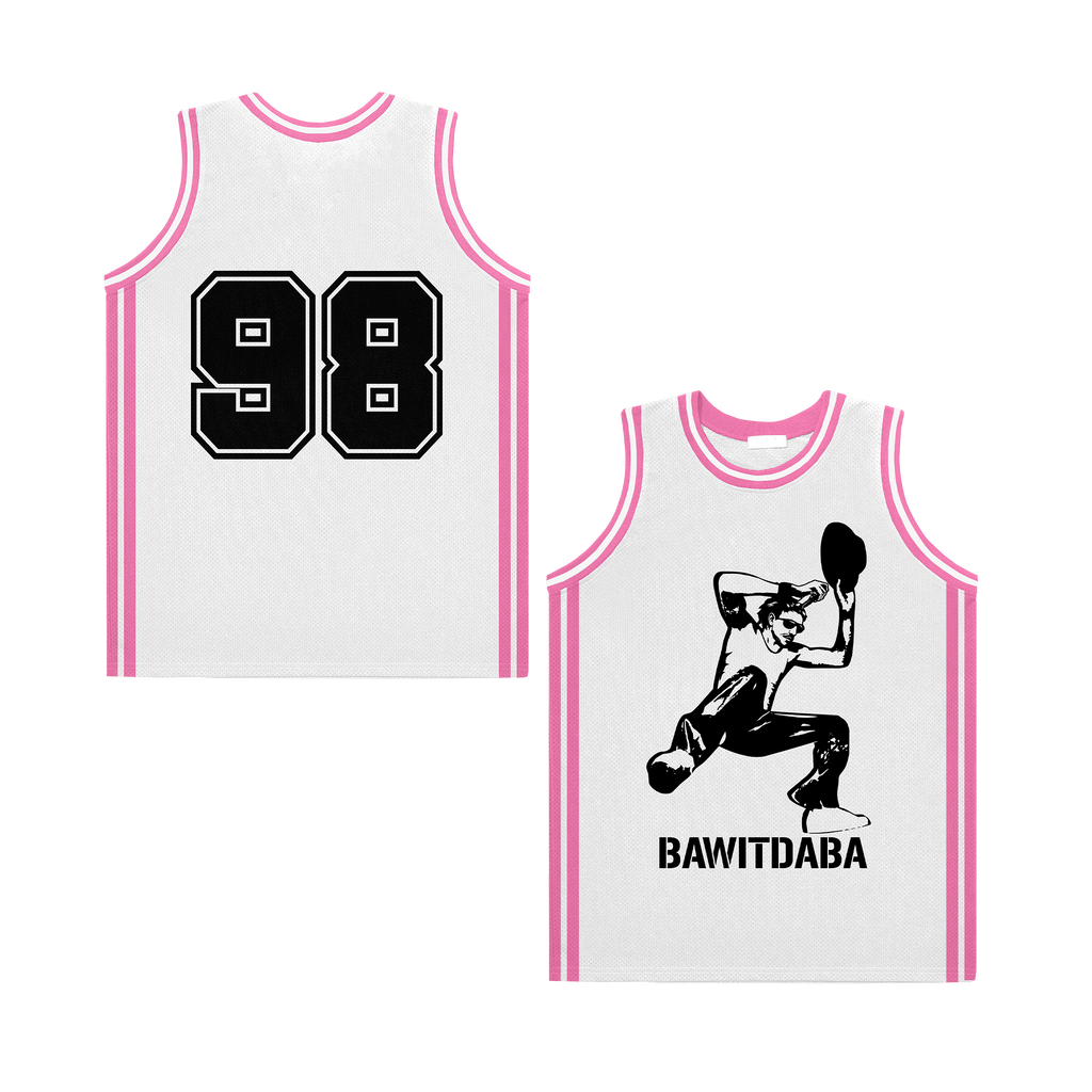 Bawitdaba White/Pink Jersey