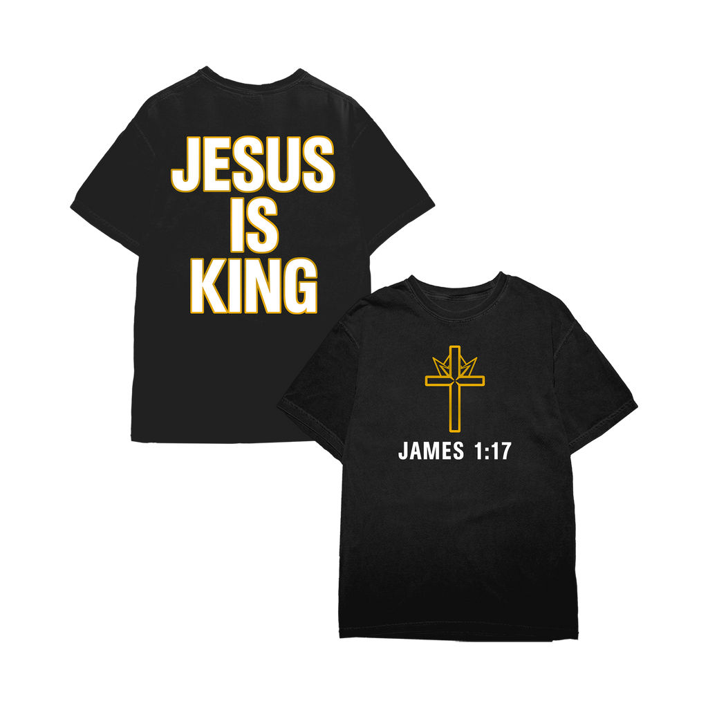 Jesus is King Black Tee