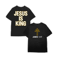 Jesus is King Black Tee