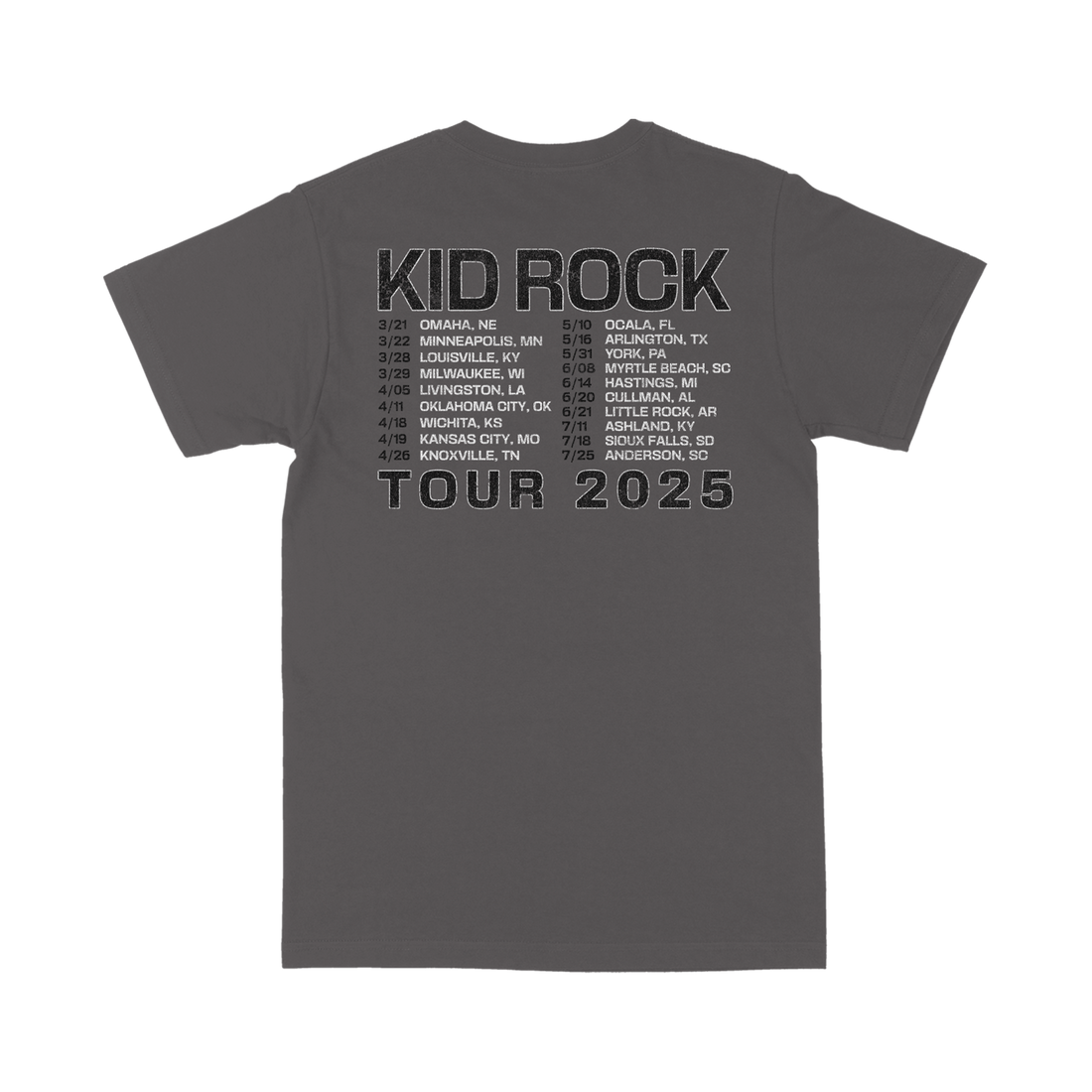 Bad Rep Grey Tour Tee – Kid Rock Store
