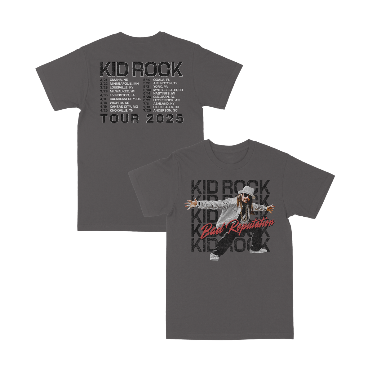 Bad Rep Grey Tour Tee