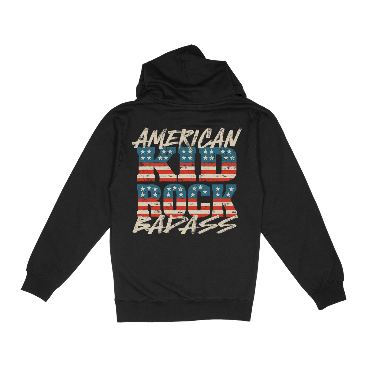 Flag Blocks Black Zip Hoodie