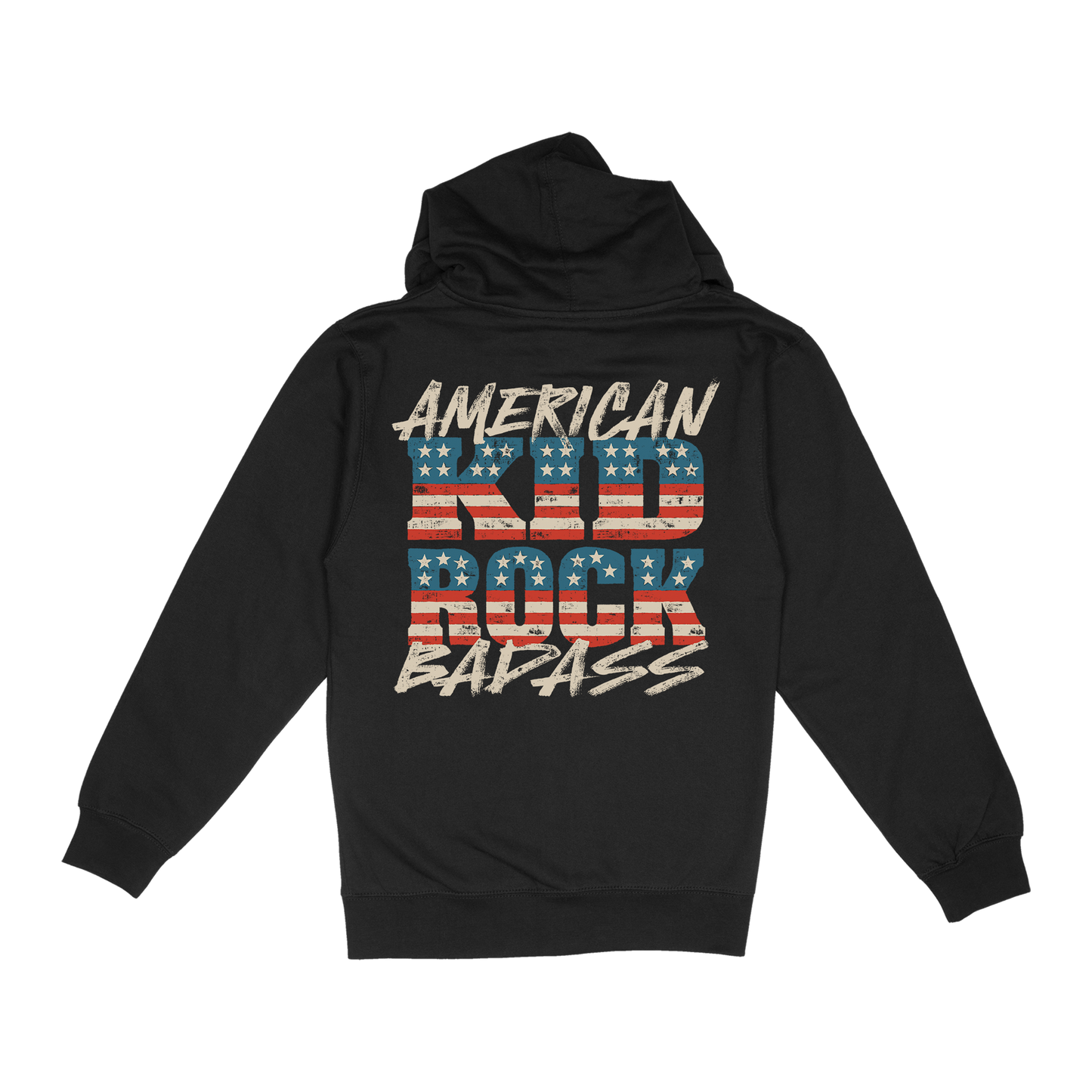Flag Blocks Black Zip Hoodie