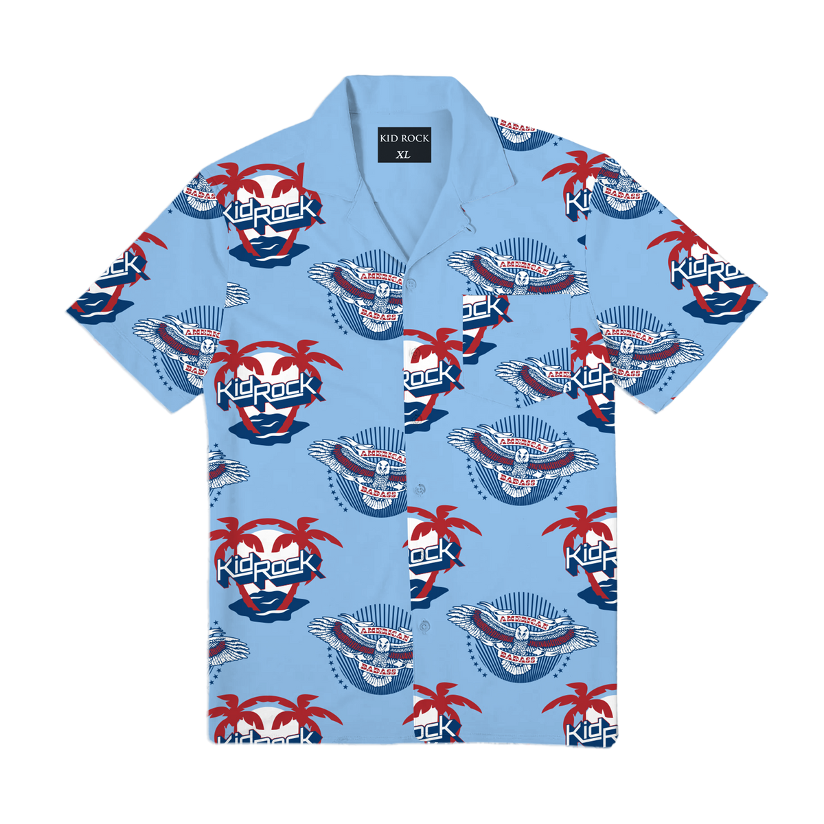 Free Vacation Blue Hawaiian Shirt
