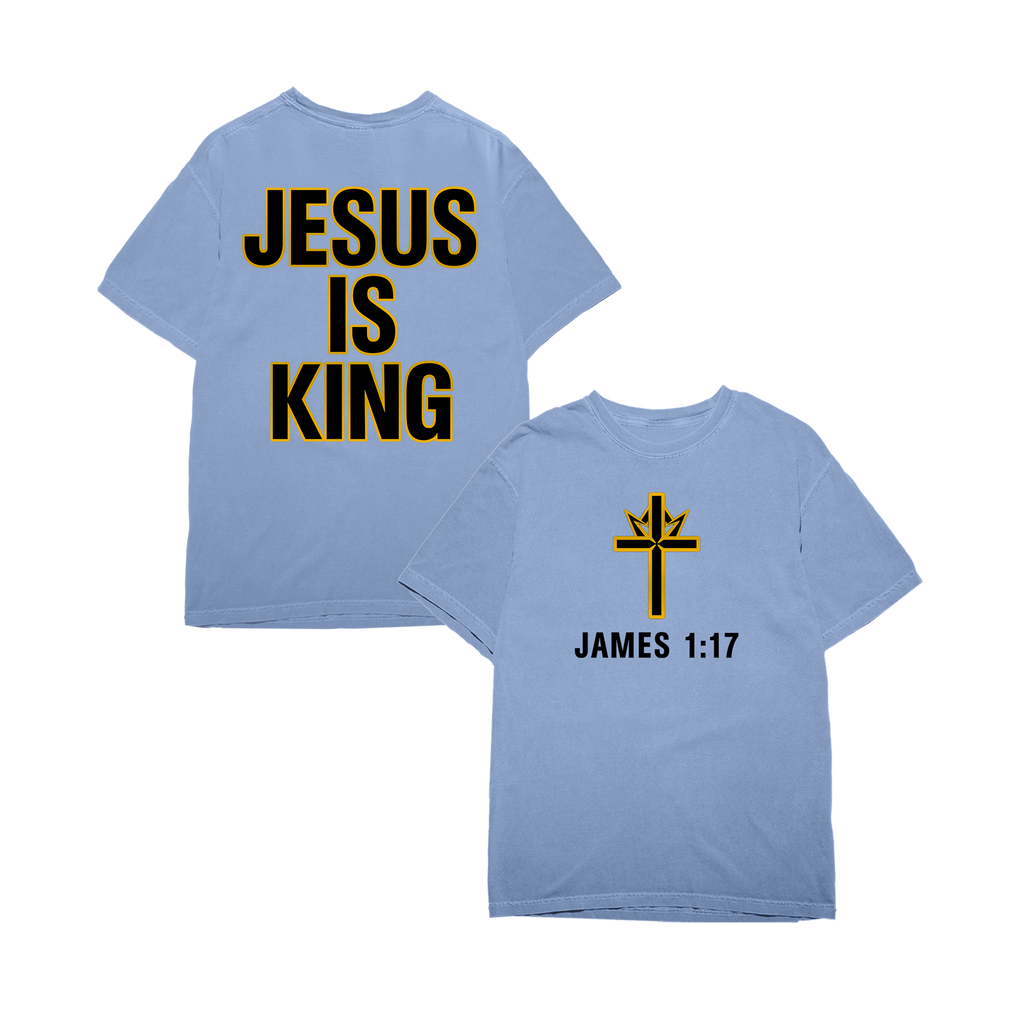 Jesus is King Blue Tee