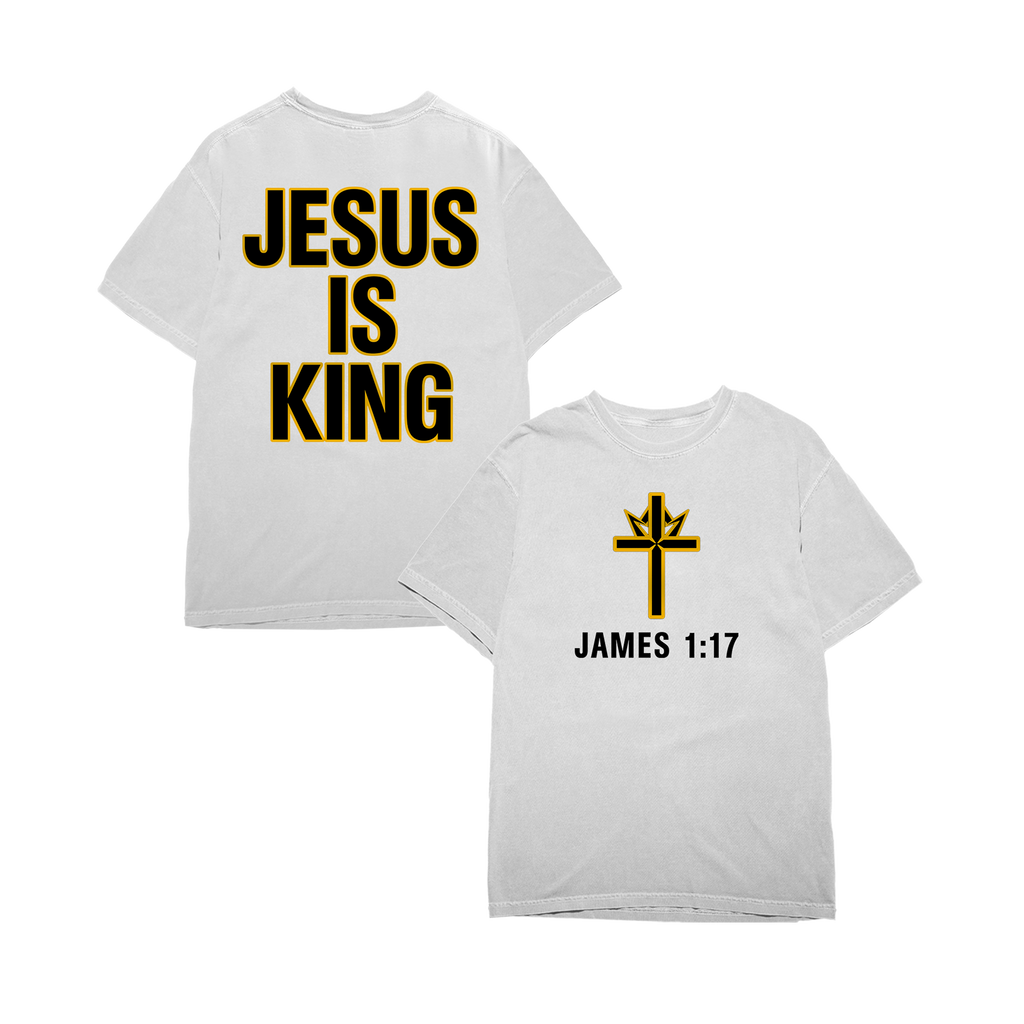 Jesus is King White Tee