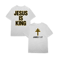 Jesus is King White Tee