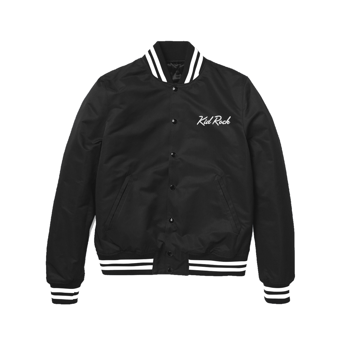 First Kiss Black Satin Jacket