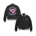 First Kiss Black Satin Jacket