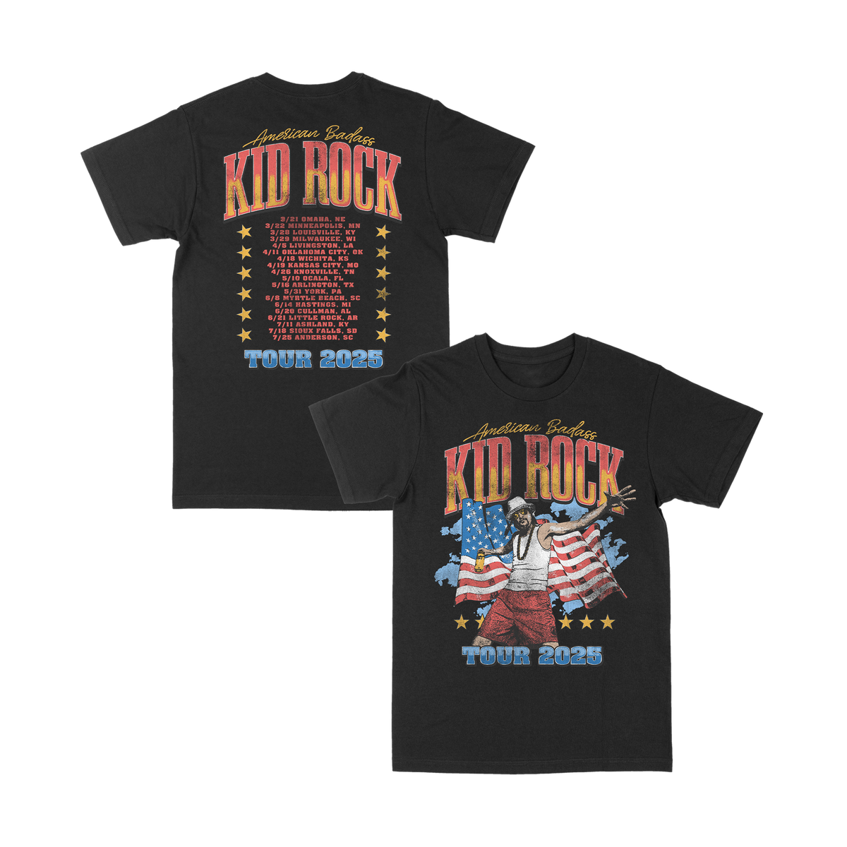 America Photo Flag Tour Tee