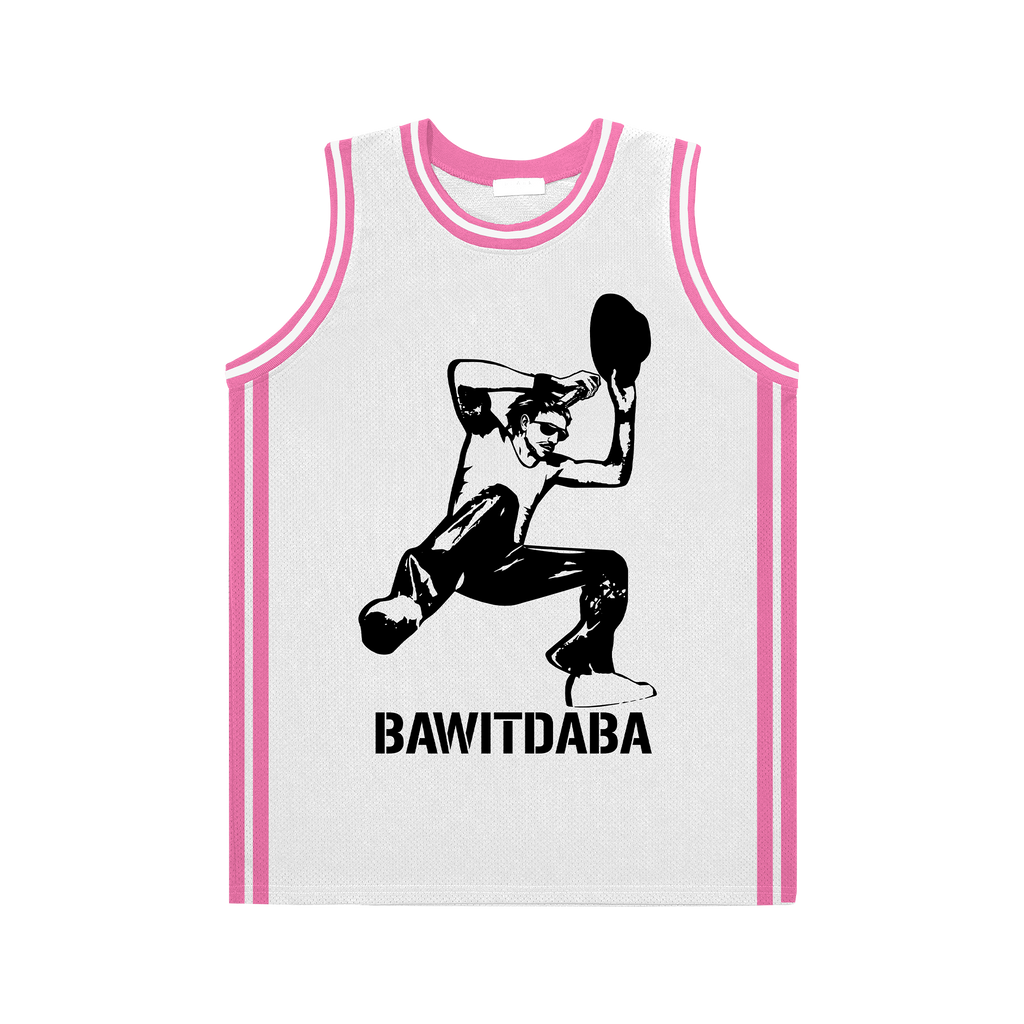 Bawitdaba White/Pink Jersey