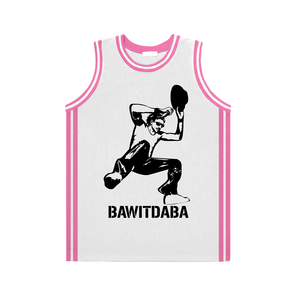 Bawitdaba White/Pink Jersey
