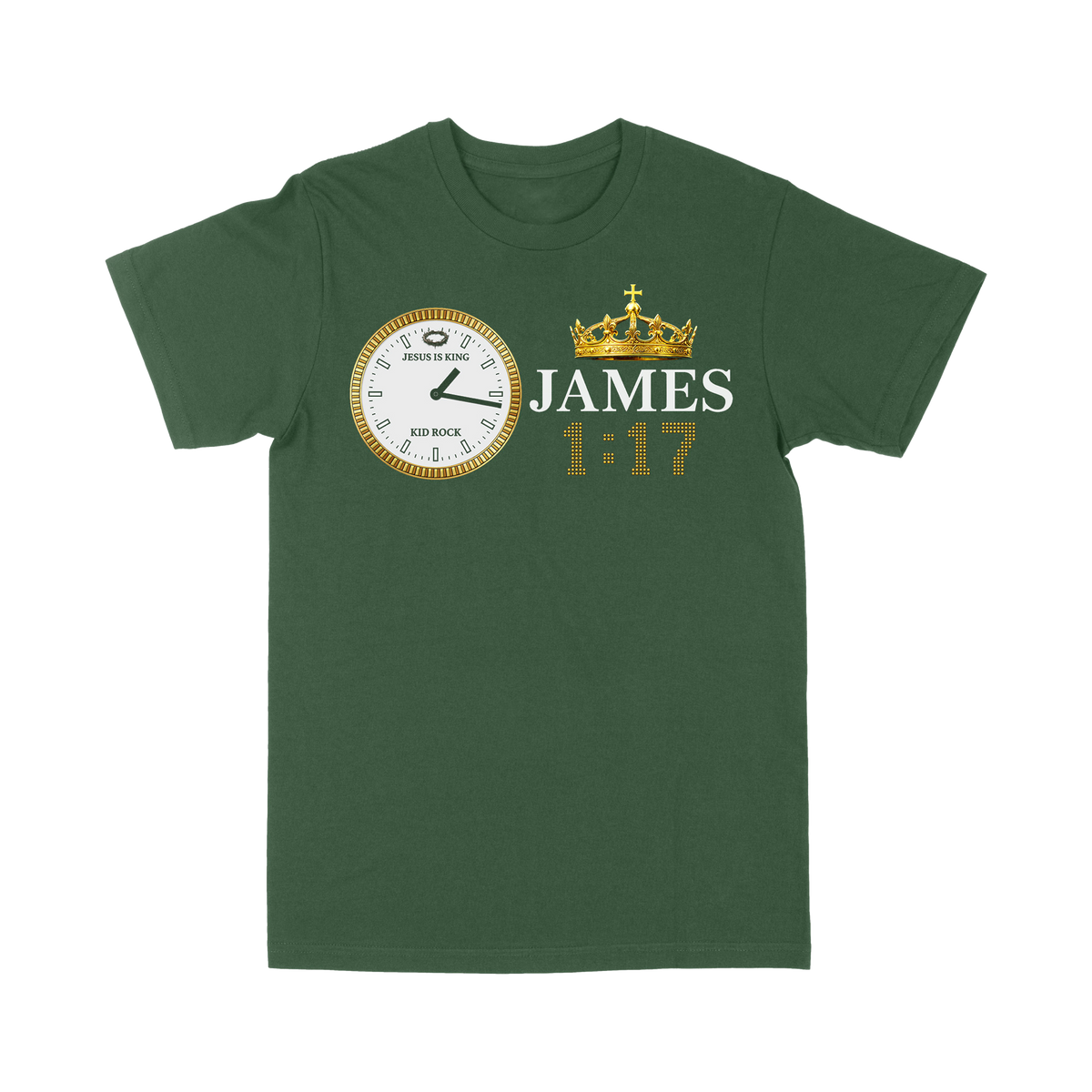 Rolex James 1:17 Green Tee