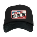 Rock The Country Black Trucker Hat