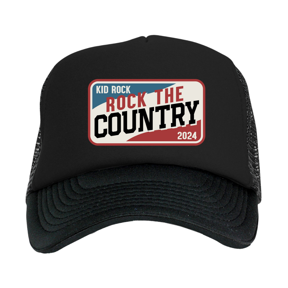 Rock The Country Black Trucker Hat